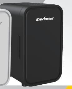 Enventor Mini Kühlschrank 6 Liter Schwarz, kühlschrank klein kleiner kühlschrank, 12V/220V, Mini Fridge, Skincare, Funktion Kühlen und Heizen, Kleine Kühlschränke, Small Fridge von Enventor