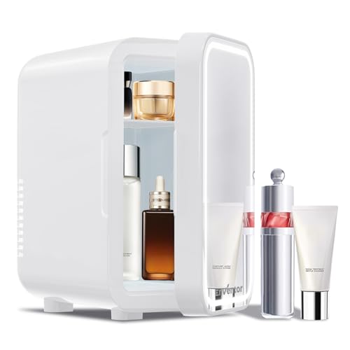 Enventor Mini Kühlschrank für Schlafzimmer 6 Liter Weiß mini kosmetik kühlschrank mini fridge for bedroom,12V/220V, Skincare, Funktion Kühlen und Heizen, Kleine Kühlschränke, Small Fridge Enventor Mini Kühlschrank für Schlafzimmer 6 Liter Weiß mini kosmetik kühlschrank mini fridge for bedroom,12V/220V, Skincare, Funktion Kühlen und Heizen, Kleine Kühlschränke, Small Fridge von Enventor