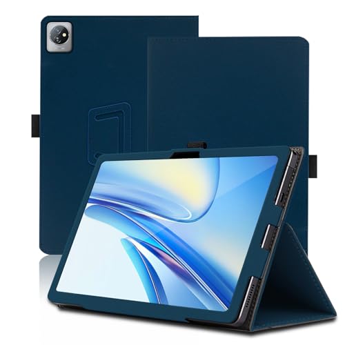 Hülle für Blackview Tab 70 WiFi 10.1 Zoll, Blackview Tab 70 WiFi Tablet Schutzhülle, PU Leder mit Standfunktion, Stifthalter und Handschlaufe, Umfassender Schutz. (Blau) von Envibe