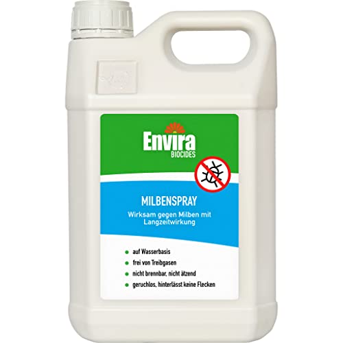 Envira Anti-Milben-Mittel 5Ltr - Milben-Spray für Matratzen mit Langzeitwirkung - Geruchlos & Auf Wasserbasis von Envira