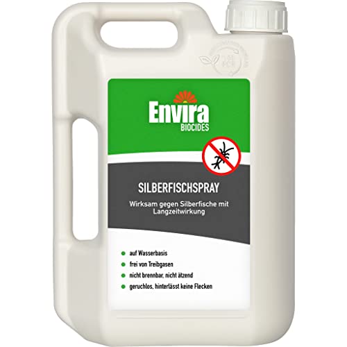 Envira Silberfisch-Spray - Anti-Silberfisch-Mittel Mit Langzeitwirkung - Geruchlos & Auf Wasserbasis - 2 Liter von Envira