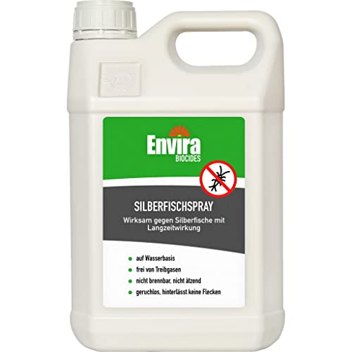 Envira Silberfisch-Spray - Anti-Silberfisch-Mittel Mit Langzeitwirkung - Geruchlos & Auf Wasserbasis - 5 Liter von Envira