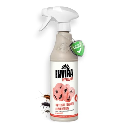 Envira Universal Insekten Abwehrspray 500 ml - Spray mit Langzeitiger Fernhaltewirkung gegen Trauermücken, Silberfische, Lebensmittelmotten & weiteres Ungeziefer - Insekten Fernhaltemittel Envira Universal Insekten Abwehrspray 500 ml - Spray mit Langzeitiger Fernhaltewirkung gegen Trauermücken, Silberfische, Lebensmittelmotten & weiteres Ungeziefer - Insekten Fernhaltemittel von Envira