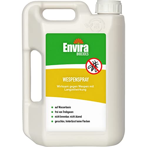 Envira Wespen-Spray gegen Wespen & Wespennester - Anti-Wespen-Spray zur Wespen-Abwehr mit Langzeitwirkung & auf Wasserbasis - 2 Liter von Envira