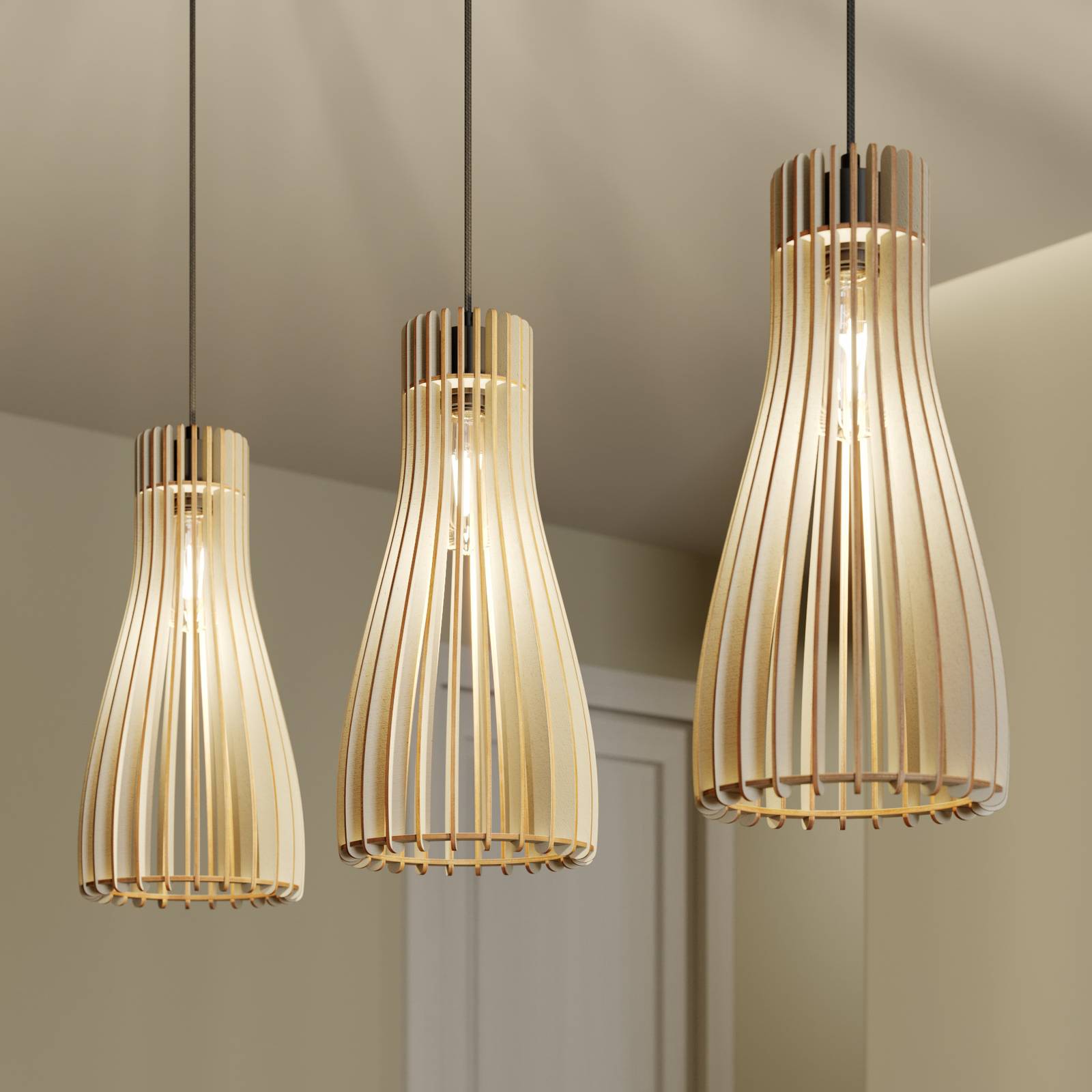 Envostar Furn Hängeleuchte, Birkensperrholz, 3fl Envostar Furn Hängeleuchte, Birkensperrholz, 3fl von Envostar