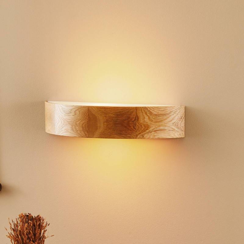 Envostar Wandleuchte Kerio, Breite 40,5 cm, Eichenholz von Envostar