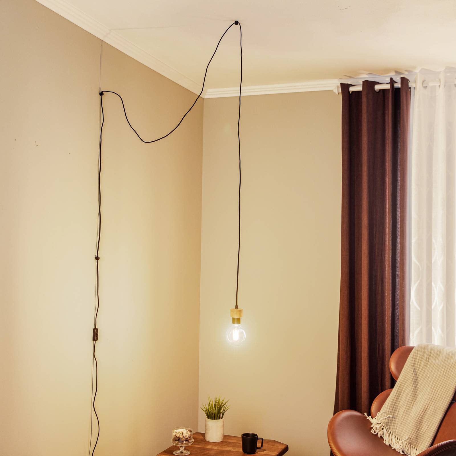 Envostar Merlo Hängelampe mit Stecker, 1-flammig Envostar Merlo Hängelampe mit Stecker, 1-flammig von Envostar