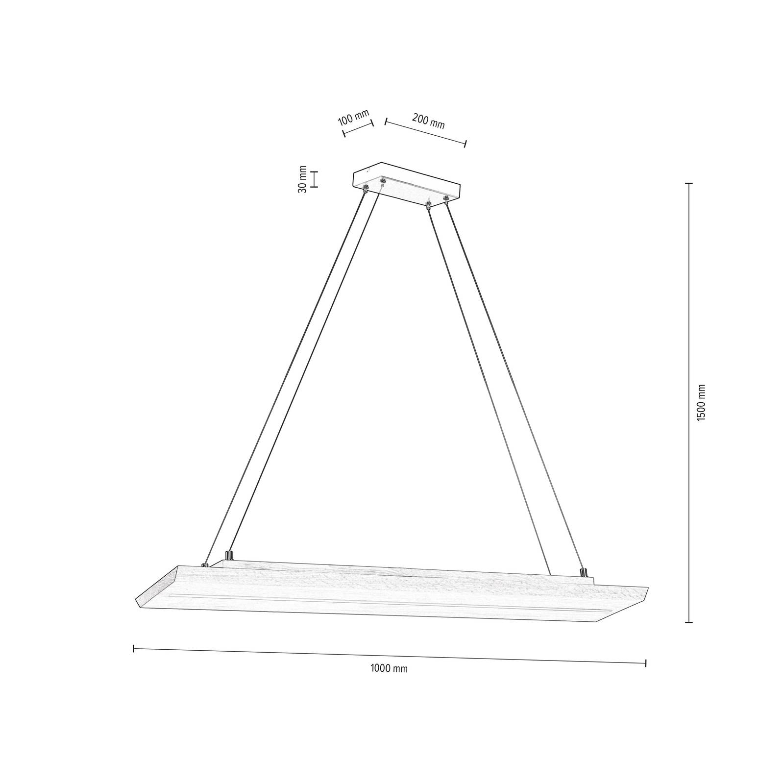 Envostar Tribe LED-Hängeleuchte, Buche geölt von Envostar