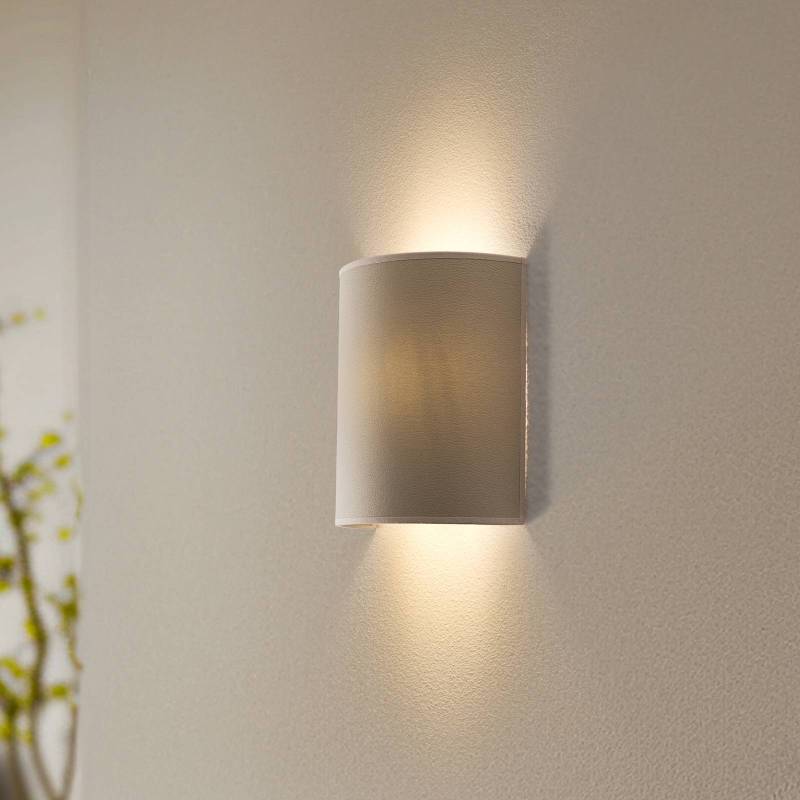 Envostar Wandlampe Idun, hellbeige 24 cm Naturmaterial vegan von Envostar