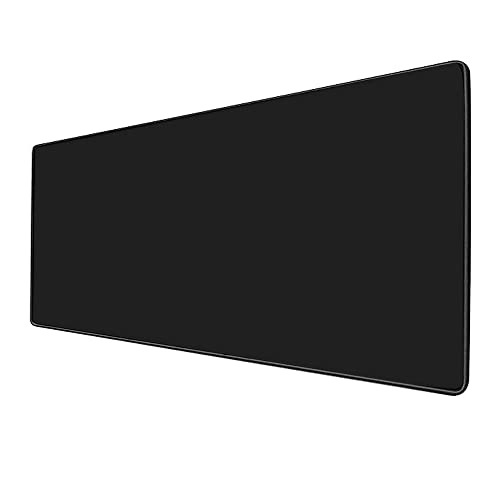 Envysun Gaming-Mauspad, erweitert, groß, Computertastatur, Mauspad, Schreibtischunterlage, weiche, glatte Oberfläche und rutschfeste Gummiunterseite, wasserdicht, weich (70 x 30 cm, schwarz) von Envysun