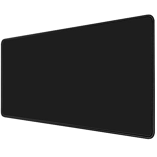 Envysun Gaming-Mauspad, erweiterte große Computer-Tastatur, Mauspad, Schreibtischunterlage, weiche, glatte Oberfläche und rutschfeste Gummiunterseite, wasserdicht, weich (80 x 30 cm), Schwarz von Envysun