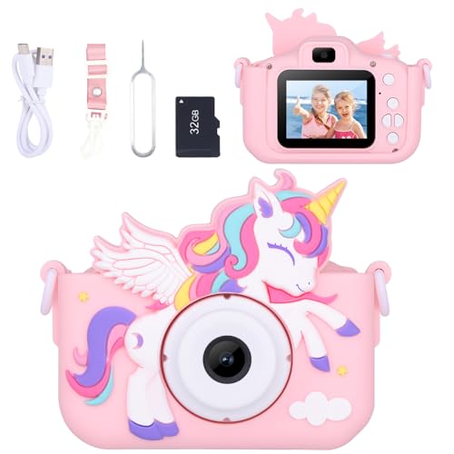 Envyvip Unicorn Toys Spielzeugkamera für Jungen und Mädchen, 3-8 Jahre, Digitalkamera für Kleinkinder, Weihnachtsgeburtstagsgeschenke für Mädchen im Alter von 3, 4, 5, 6, 7, 8 Jahren, niedliche Kamera Envyvip Unicorn Toys Spielzeugkamera für Jungen und Mädchen, 3-8 Jahre, Digitalkamera für Kleinkinder, Weihnachtsgeburtstagsgeschenke für Mädchen im Alter von 3, 4, 5, 6, 7, 8 Jahren, niedliche Kamera von Envyvip