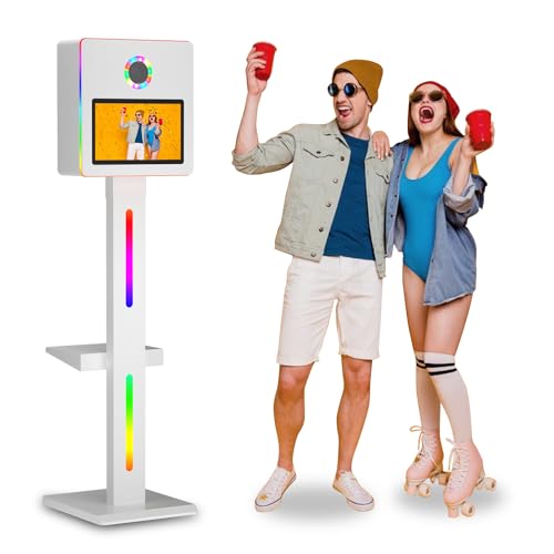 Tragbare Kamera Spiegel Photo Booth 15.6in Touch Screen Selfie DSLR Photo Booth mit APP Control Ring Light Flight Case, DSLR Photo Booth Maschine für Party Events Rental Business (15.6+Flight case) von Enwozp