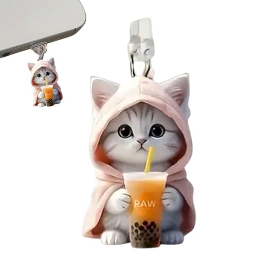 Eoixuqba Katzen-Ladeanschluss-Abdeckung, stoßfester Ladeanschluss-Schutz, stoßfestes Handy-Zubehör, wiederverwendbare Tech-Gadgets zum Schutz von Mobilgeräten Eoixuqba Katzen-Ladeanschluss-Abdeckung, stoßfester Ladeanschluss-Schutz, stoßfestes Handy-Zubehör, wiederverwendbare Tech-Gadgets zum Schutz von Mobilgeräten von Eoixuqba