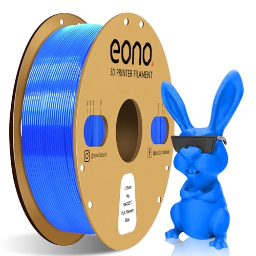 EONO Blau PLA Filament 1,75 mm, 3D Drucker Filament PLA 1kg (2.2lbs), Maßgenauigkeit +/- 0.03mm 3D Druck Filament, PLA Blau von Eono