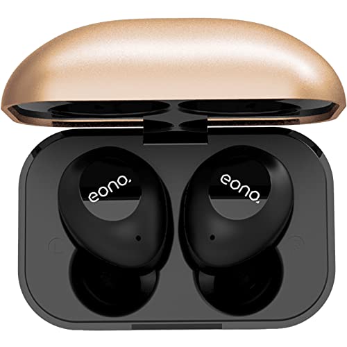 Eono Bluetooth 5.2-Kopfhörer-Eonobuds4- Kabellose Ohrhörer-In-Ear-Ohrhörer IPX7 wasserfest USB-C-Ladung Sport-Kopfhörer für iPhone Huawei mit Metall-Ladeetui(Gold) von Eono