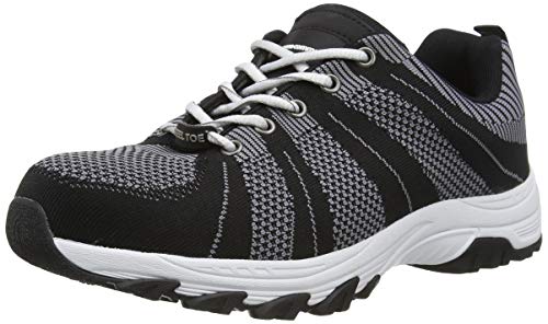 AmazonCommercial Eono Dearne Knit Trainer, 40 EU, Schwarz/Grau von Eono