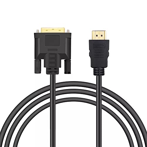 Eono HDMI auf DVI Adapter Kabel, 1.8m HDMI DVI Adapterkabel mit 1080P Highspeed Full HD 24+1 DVI auf HDMI Bidirektional Konverter Compatible with Roku, Xbox One, Laptop, Blue-Ray von Eono