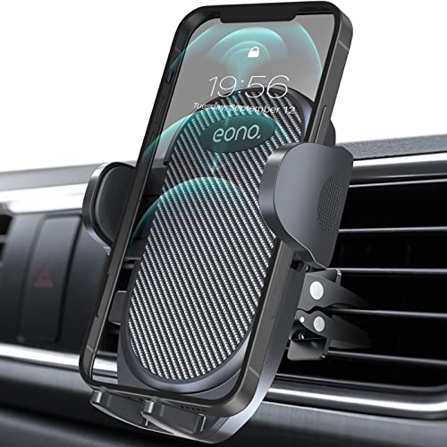 Eono Handyhalterung Auto, KFZ Handy Halterung Lüftung Stabiler Never Fall Handy, Universal 360° Drehbar für Alle Smartphones von 4 bis 7 Zoll, z.B iPhone 14/13/12 Samsung Huawei von Eono