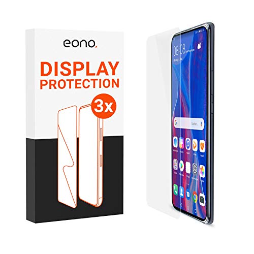 Eono Schutzglas kompatibel mit P Smart Z, P Smart Pro, Honor 9X - HD Displayschutz gegen Displaybruch, Kratzer - Hüllenfreundlich, 2.5D, 9H Stärke - 3 Stück von Eono
