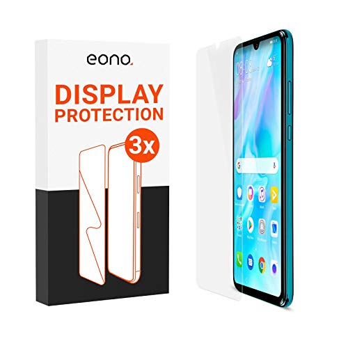 Eono Schutzglas kompatibel mit P40 LITE - HD Displayschutz gegen Displaybruch, Kratzer - Hüllenfreundlich, 2.5D, 9H Stärke - 3 Stück von Eono