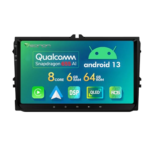 Eonon 9 Zoll Android 13 Autoradio für VW Golf T5 Radio Seat Skoda 6+64GB 8-Core 4G LTE kabellos CarPlay Android Auto GPS Bildschirmspiegelung Bluetooth WiFi DSP USB Bildschirm Multitasking VWA12S Eonon 9 Zoll Android 13 Autoradio für VW Golf T5 Radio Seat Skoda 6+64GB 8-Core 4G LTE kabellos CarPlay Android Auto GPS Bildschirmspiegelung Bluetooth WiFi DSP USB Bildschirm Multitasking VWA12S von Eonon