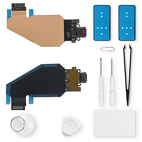 Eonpam ladebuchse ersatz für Google Pixel 4 XL Charging Port USB Ladeanschluss Mikrofon Kopfhörerbuchse mit Reparaturset von Eonpam