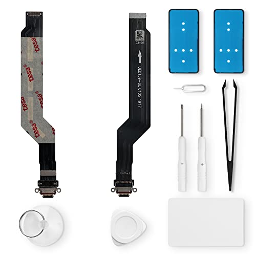 Eonpam ladebuchse ersatz für Oneplus 7 Charging Port USB Ladeanschluss Mikrofon Kopfhörerbuchse mit Reparaturset von Eonpam