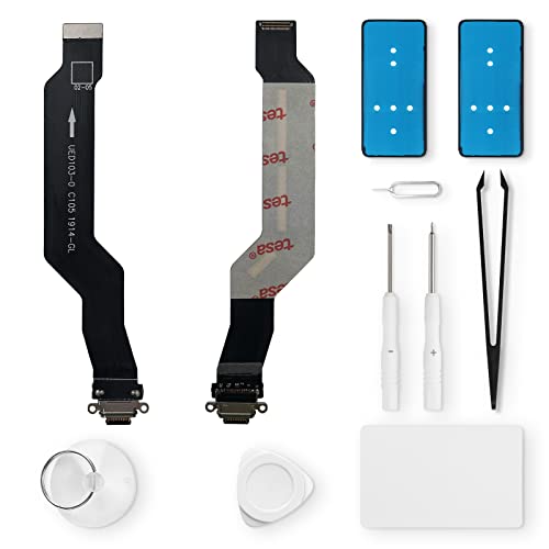 Eonpam ladebuchse ersatz für Oneplus 7 Pro/7T Pro Charging Port USB Ladeanschluss Mikrofon Kopfhörerbuchse mit Reparaturset von Eonpam