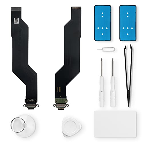 Eonpam ladebuchse ersatz für Oneplus 7T Charging Port USB Ladeanschluss Mikrofon Kopfhörerbuchse mit Reparaturset von Eonpam