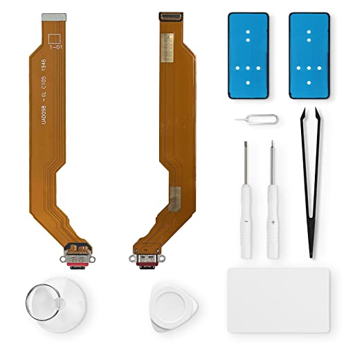 Eonpam ladebuchse ersatz für Oppo Find X2 Neo/Reno3 Pro Charging Port USB Ladeanschluss Mikrofon Kopfhörerbuchse mit Reparaturset von Eonpam