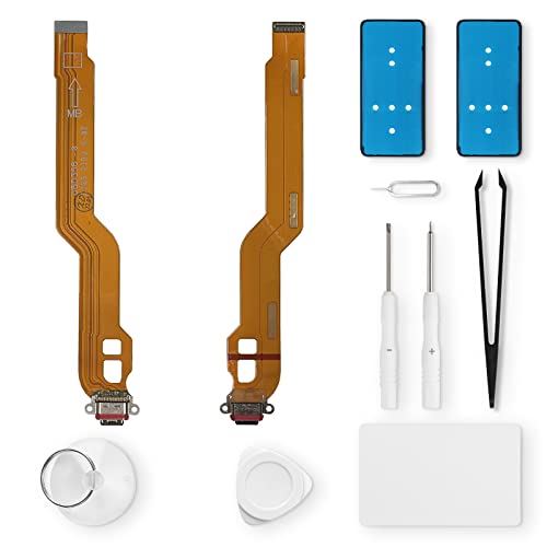 Eonpam ladebuchse ersatz für Oppo Find X3 Neo/Reno5 Pro+ Plus Charging Port USB Ladeanschluss Mikrofon Kopfhörerbuchse mit Reparaturset von Eonpam