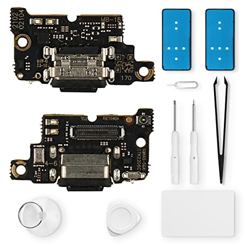 Eonpam ladebuchse ersatz für Poco F3/Xiaomi Mi 11i Charging Port USB Ladeanschluss Mikrofon Kopfhörerbuchse mit Reparaturset von Eonpam
