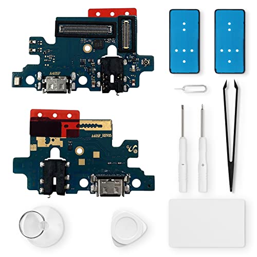 Eonpam ladebuchse ersatz für Samsung Galaxy A40 Charging Port USB Ladeanschluss Mikrofon Kopfhörerbuchse mit Reparaturset von Eonpam