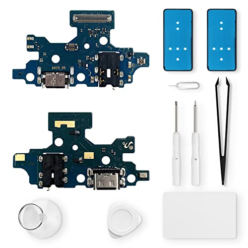 Eonpam ladebuchse ersatz für Samsung Galaxy A41 Charging Port USB Ladeanschluss Mikrofon Kopfhörerbuchse mit Reparaturset von Eonpam