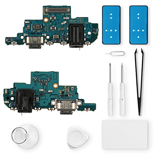 Eonpam ladebuchse ersatz für Samsung Galaxy A52 Charging Port USB Ladeanschluss Mikrofon Kopfhörerbuchse mit Reparaturset von Eonpam