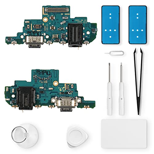 Eonpam ladebuchse ersatz für Samsung Galaxy A52S 5G Charging Port USB Ladeanschluss Mikrofon Kopfhörerbuchse mit Reparaturset von Eonpam