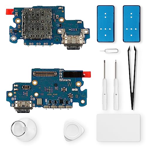 Eonpam ladebuchse ersatz für Samsung Galaxy A53 5G Charging Port USB Ladeanschluss Mikrofon Kopfhörerbuchse mit Reparaturset von Eonpam