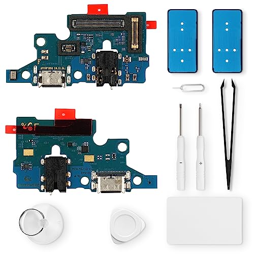 Eonpam ladebuchse ersatz für Samsung Galaxy A71 Charging Port USB Ladeanschluss Mikrofon Kopfhörerbuchse mit Reparaturset von Eonpam