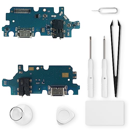 Eonpam ladebuchse ersatz für Samsung Galaxy M13 Charging Port USB Ladeanschluss Mikrofon Kopfhörerbuchse mit Reparaturset von Eonpam