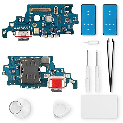 Eonpam ladebuchse ersatz für Samsung Galaxy S21+ Plus 5G Charging Port USB Ladeanschluss Mikrofon Kopfhörerbuchse mit Reparaturset von Eonpam