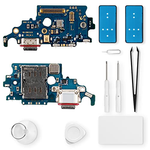 Eonpam ladebuchse ersatz für Samsung Galaxy S21 5G Charging Port USB Ladeanschluss Mikrofon Kopfhörerbuchse mit Reparaturset von Eonpam