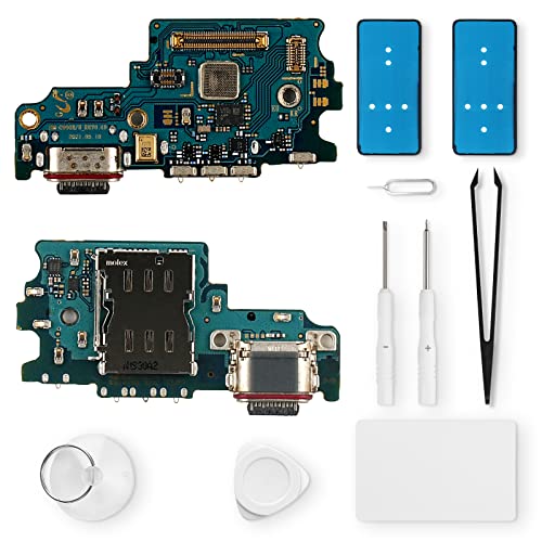 Eonpam ladebuchse ersatz für Samsung Galaxy S21 FE 5G Charging Port USB Ladeanschluss Mikrofon Kopfhörerbuchse mit Reparaturset von Eonpam