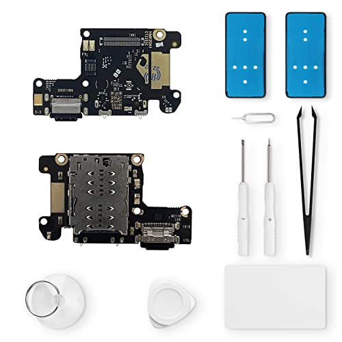 Eonpam ladebuchse ersatz für Xiaomi 9T/9T Pro Charging Port USB Ladeanschluss Mikrofon Kopfhörerbuchse mit Reparaturset von Eonpam