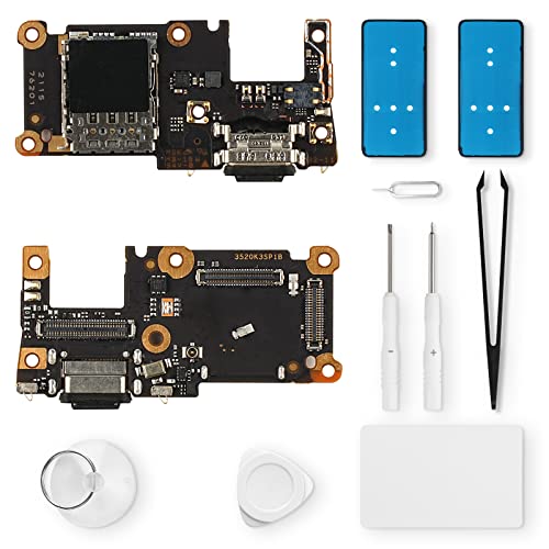 Eonpam ladebuchse ersatz für Xiaomi Mi 11T/11T Pro Charging Port USB Ladeanschluss Mikrofon Kopfhörerbuchse mit Reparaturset von Eonpam