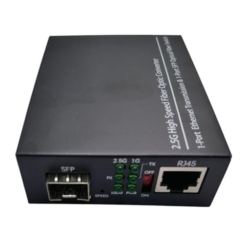 Eorleya 2,5G Glasfaser-Medienkonverter, Gigabit-SFP-Transceiver, 1000 Mbit/S, Kompatibel mit Gängigen E/GPON EU-Steckern Eorleya 2,5G Glasfaser-Medienkonverter, Gigabit-SFP-Transceiver, 1000 Mbit/S, Kompatibel mit Gängigen E/GPON EU-Steckern von Eorleya