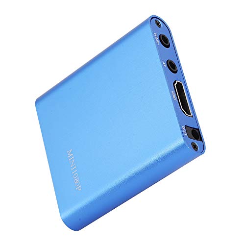 Digital Media Player, 1080P Dateien verwalten 100–240 V Mini-Festplattendecoder mit Fernbedienung für Blu-Ray-Filme(Blau) von Eosnow