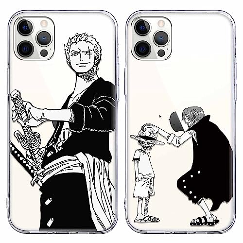 2 Stück Handyhülle für Apple iPhone 11 Pro Max Hülle 6.5 Zoll Anime Jungs Gear 5 Nika Zoro Hülle, Transparent Manga Cool Muster Schutzhülle Weiche Stoßfest TPU Silikon Cover für iPhone 11PM 2 Stück Handyhülle für Apple iPhone 11 Pro Max Hülle 6.5 Zoll Anime Jungs Gear 5 Nika Zoro Hülle, Transparent Manga Cool Muster Schutzhülle Weiche Stoßfest TPU Silikon Cover für iPhone 11PM von Eouine
