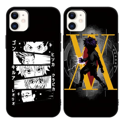 Eouine 2 Stück Handyhülle für Apple iPhone 15 PRO MAX, 6.7 Zoll, Anime Hunter × Hunter Hülle mit Killua Zoldyck und Hisoka, Matt, Silikon, Stoßfest, TPU Eouine 2 Stück Handyhülle für Apple iPhone 15 PRO MAX, 6.7 Zoll, Anime Hunter × Hunter Hülle mit Killua Zoldyck und Hisoka, Matt, Silikon, Stoßfest, TPU von Eouine