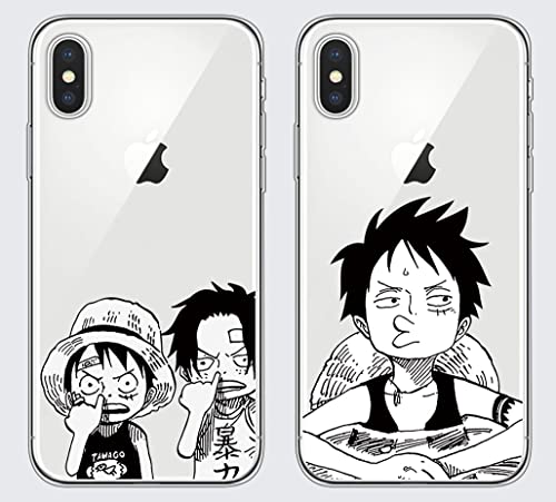 2 Stück Schutzhülle für Apple iPhone X/XS 5,8 Zoll Stoßfest Weich TPU Silikon Schutz Hülle Handyhülle Anime Ace Bumper Case Cover kompatibel mit iPhone XS 2 Stück Schutzhülle für Apple iPhone X/XS 5,8 Zoll Stoßfest Weich TPU Silikon Schutz Hülle Handyhülle Anime Ace Bumper Case Cover kompatibel mit iPhone XS von Eouine